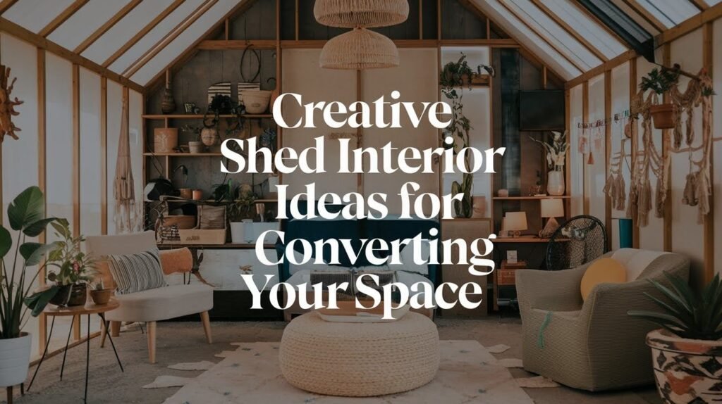 25 Creative Shed Interior Ideas for Converting Your Space