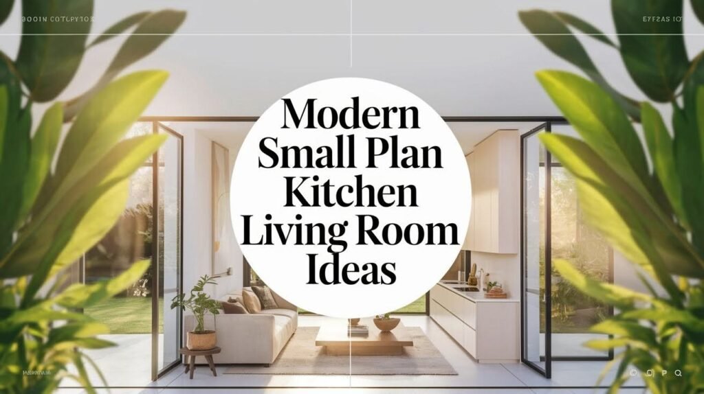 31 Modern Small Open Plan Kitchen Living Room Idea
