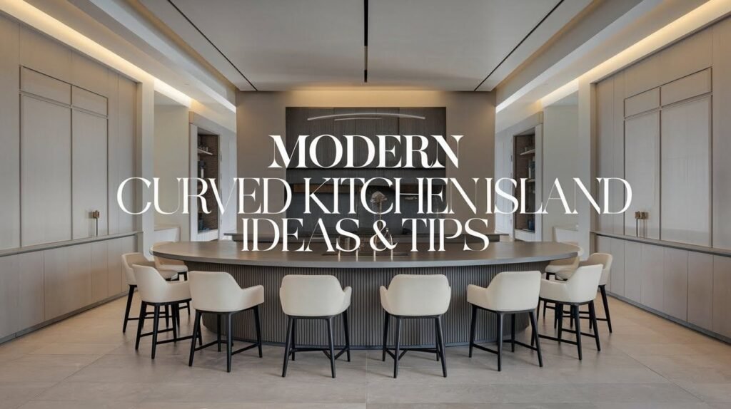 55 Modern Curved Kitchen Island Ideas & Tips
