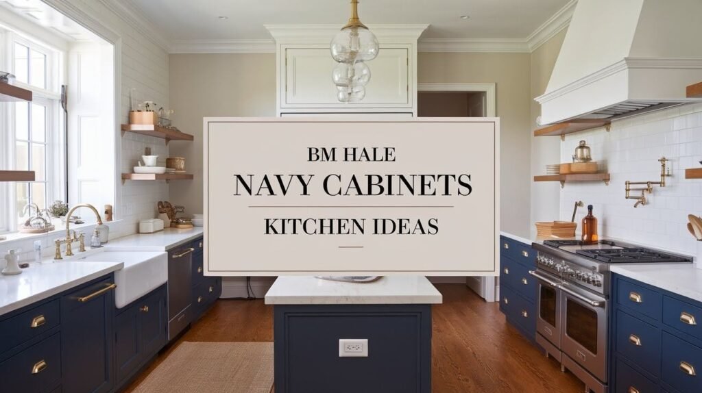 BM Hale Navy Cabinets Kitchen Ideas