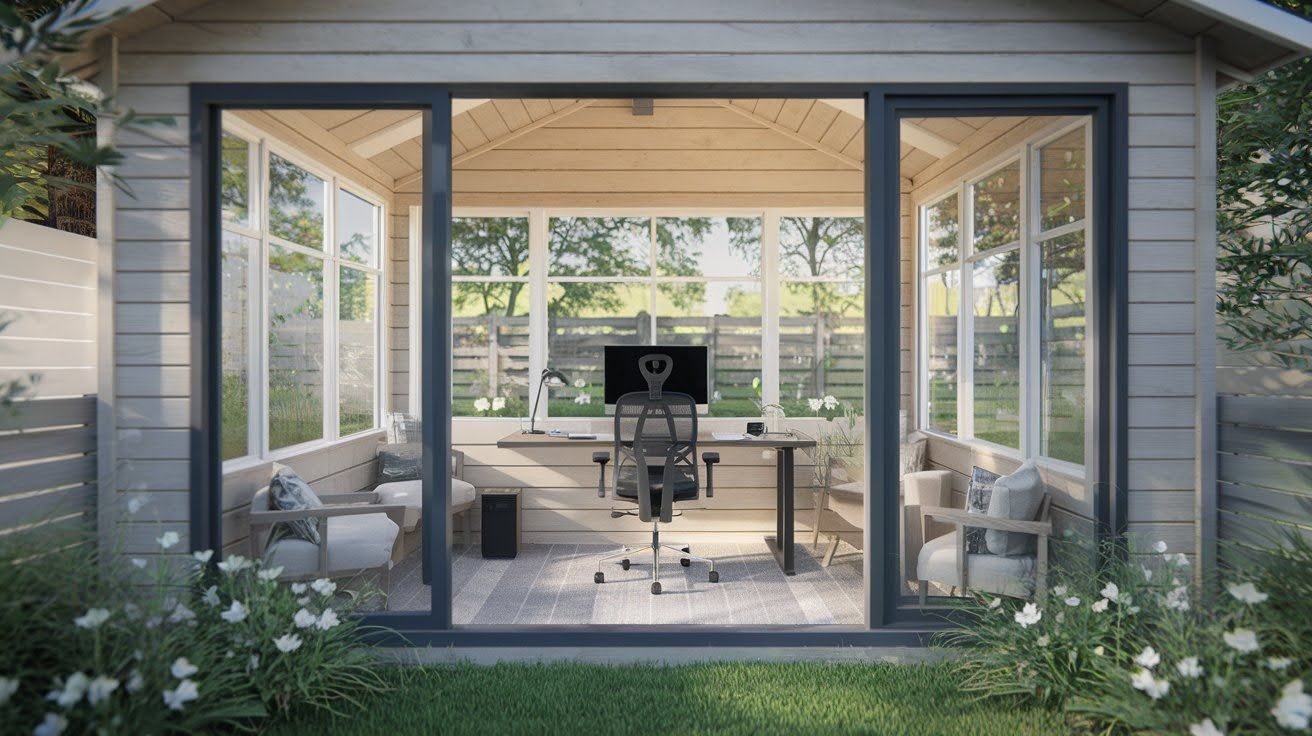 Cozy Home Office Shed