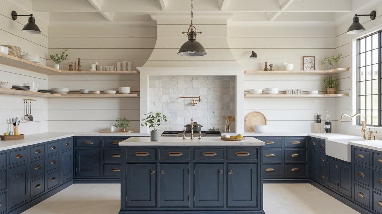 How to Make BM Hale Navy Cabinets Stand Out