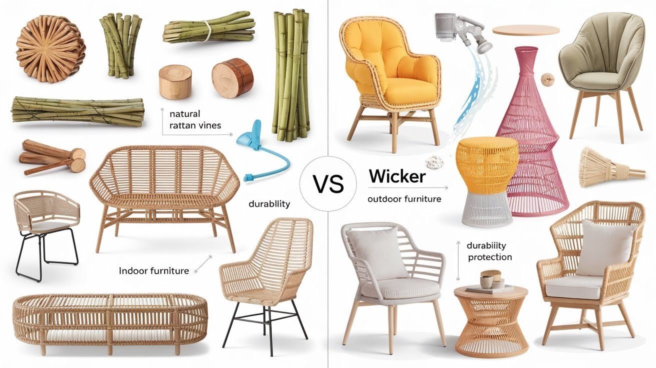 Key Differences Between Rattan and Wicker