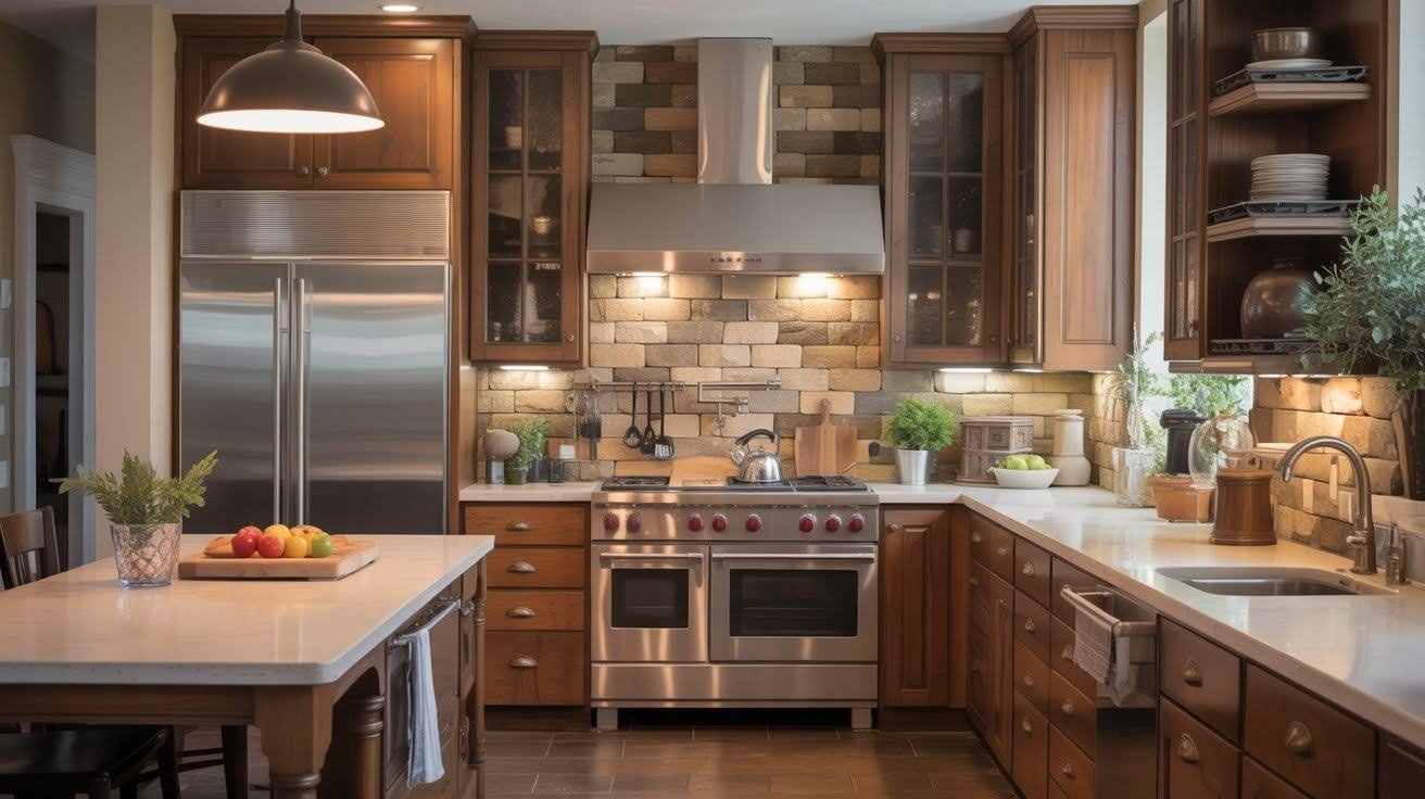 Kitchen Stone Backsplash