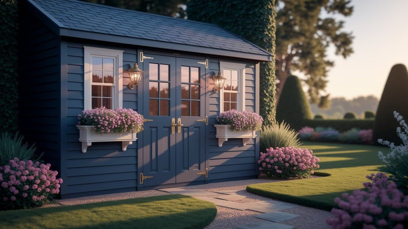 Navy Blue Shed