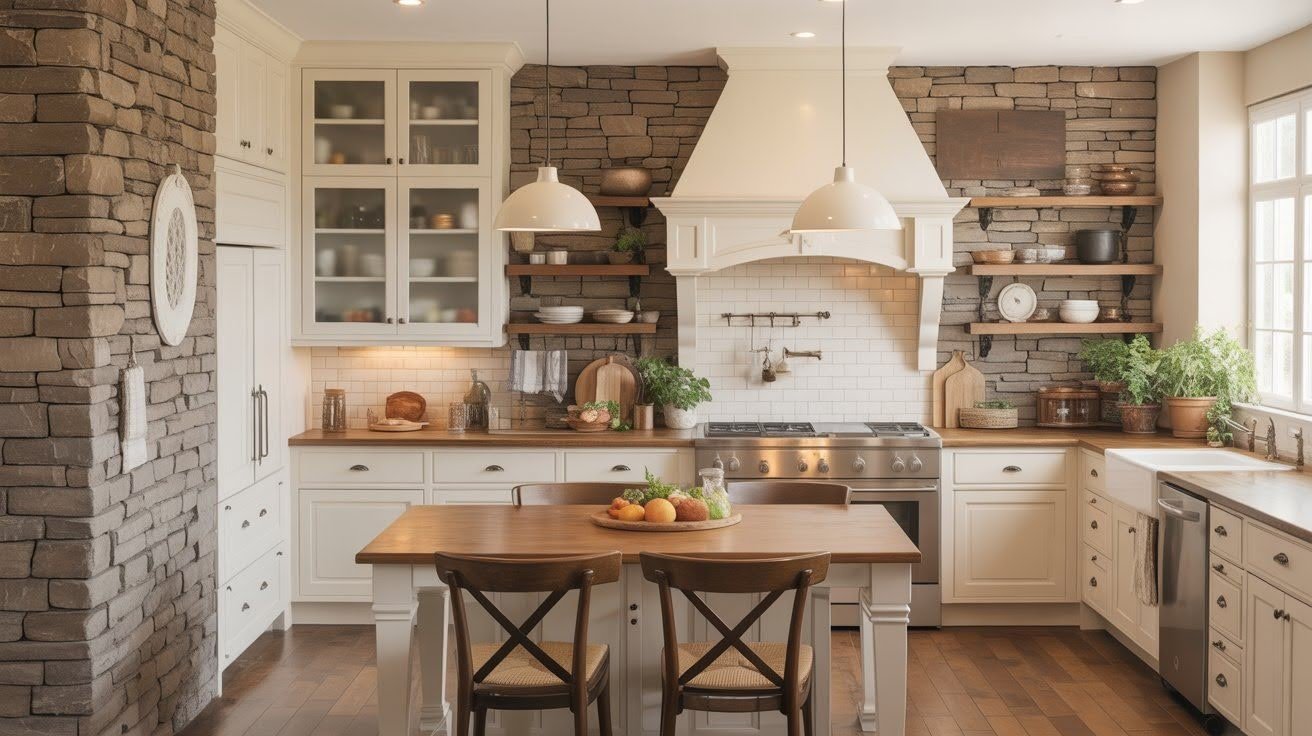 Rustic or Modern Kitchen Accent Wall