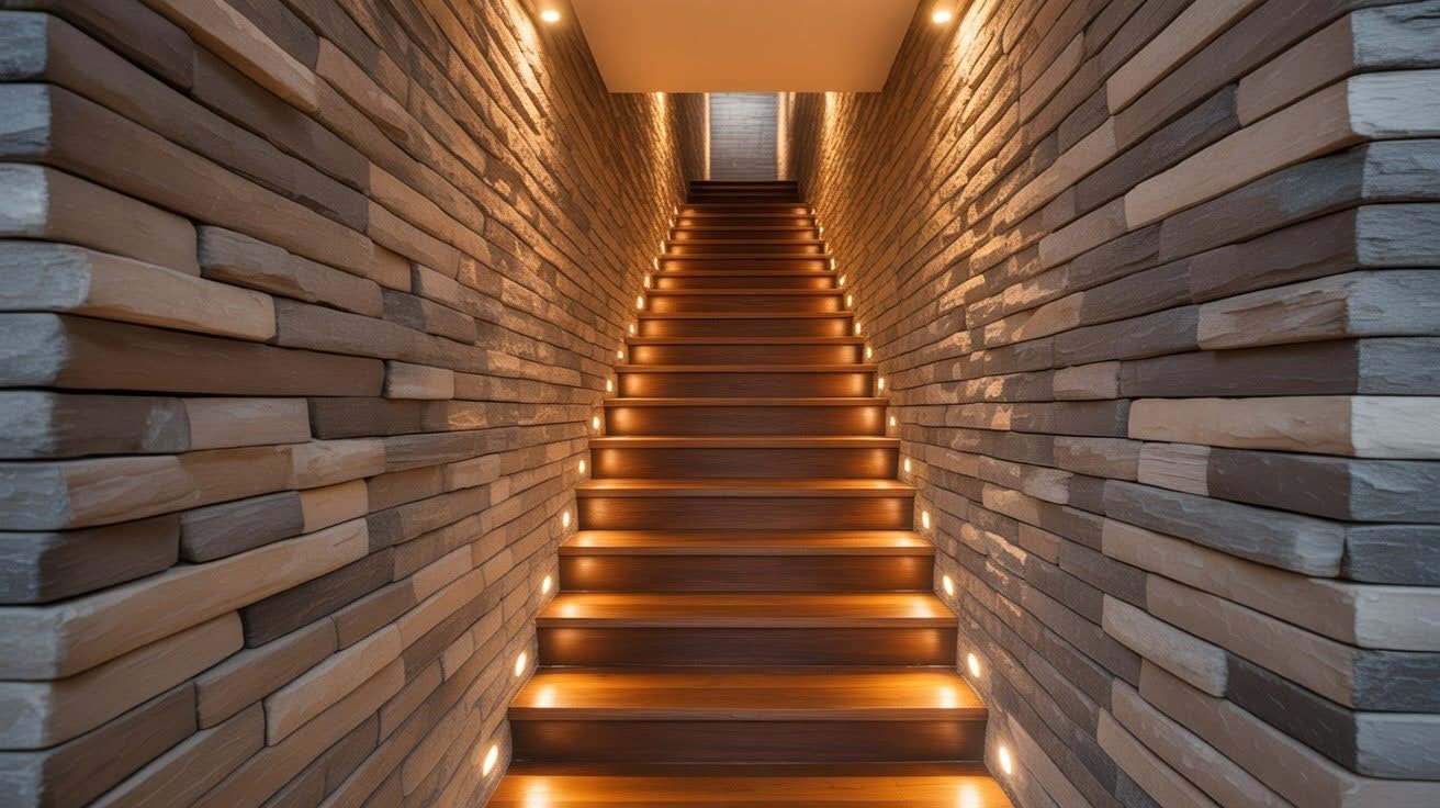 Stairwell and Hallway Stone Panels