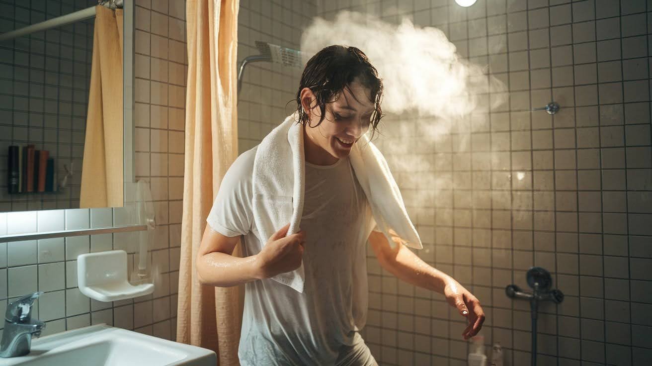 Take a Cool or Warm Shower Before Bed