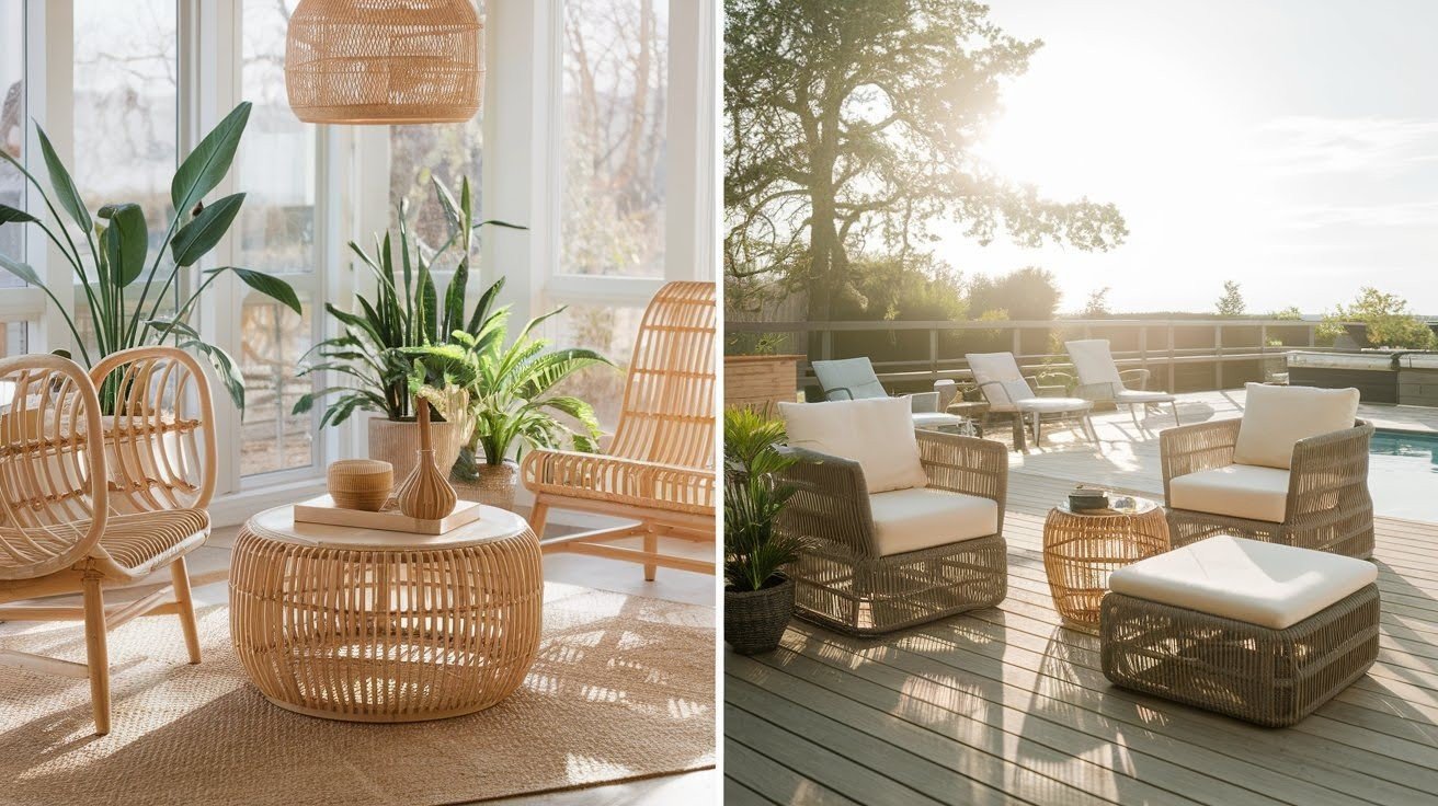 When to Choose Rattan vs. Wicker