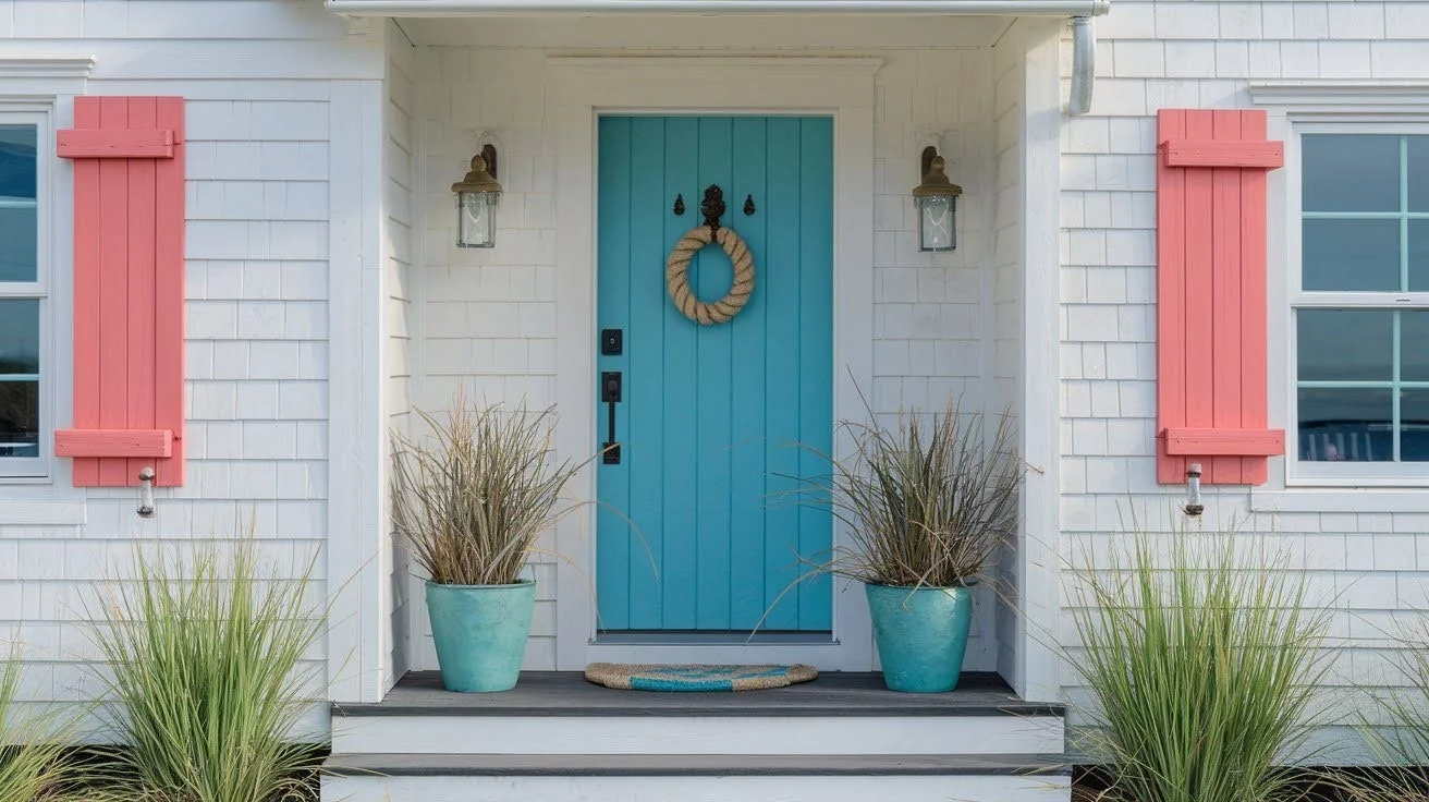 Add a Pop of Color with Coastal-Inspired Front Doors
