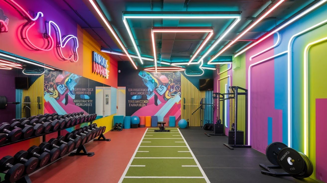 Artistic and Bold Fitness Spaces