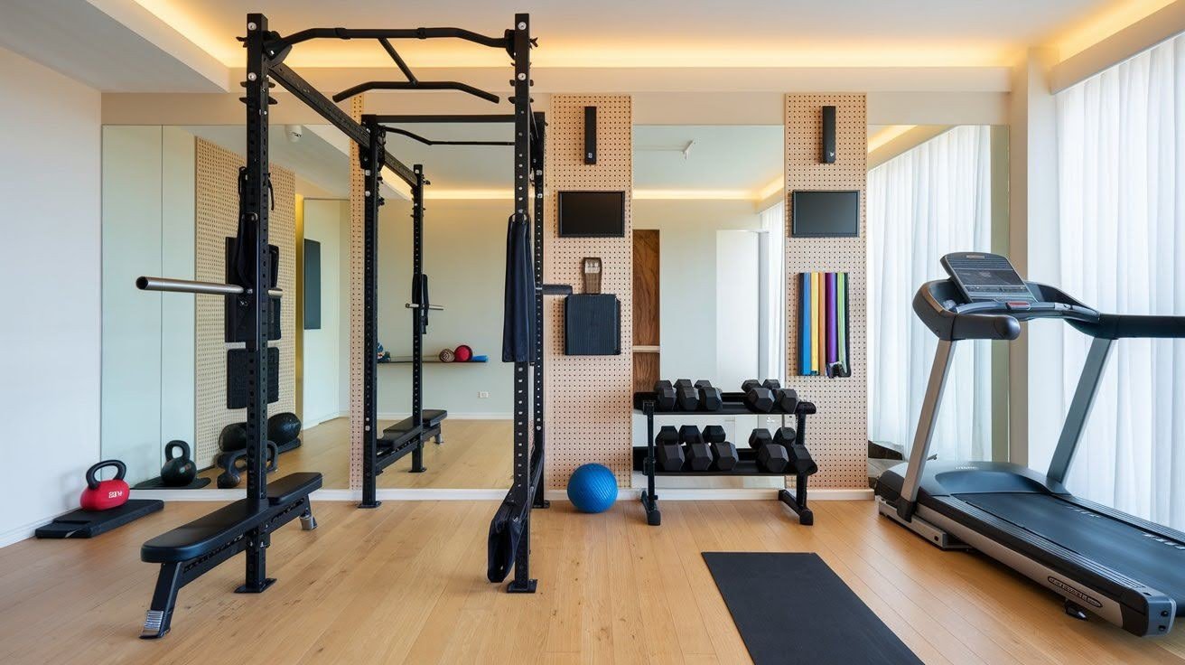 Compact and Smart Home Gym Design