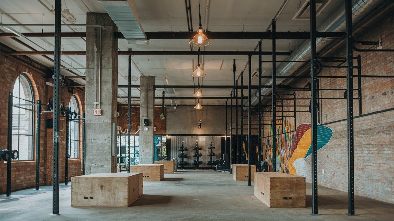 Industrial-Style Gym Design