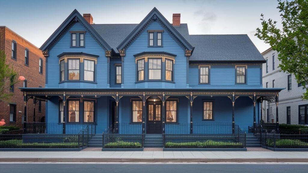 Steel Blue Modern Twist