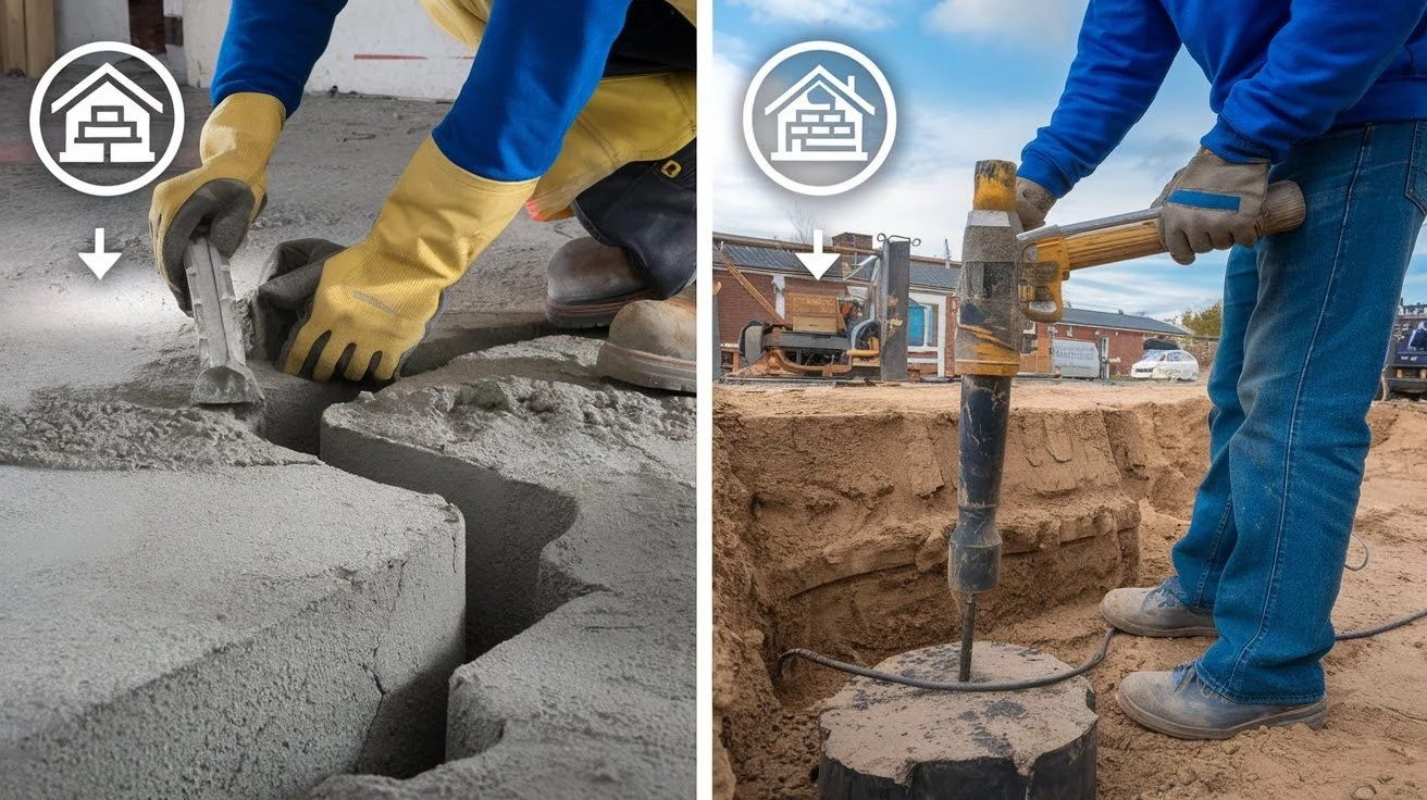 Underpinning vs Foundation Repair