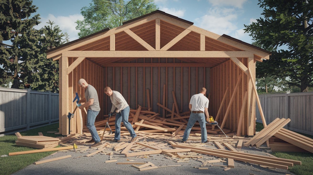 Wood Garages