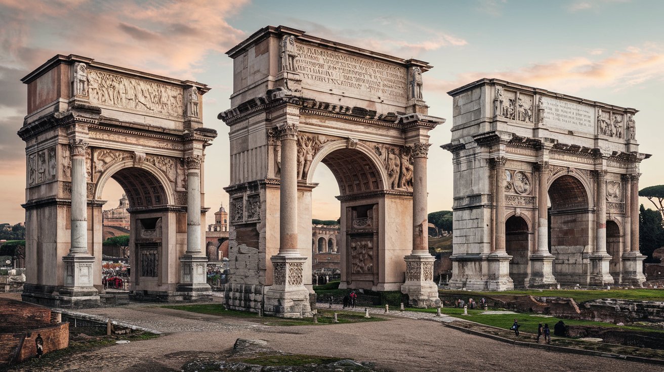 Examples of Roman Triumph Arches