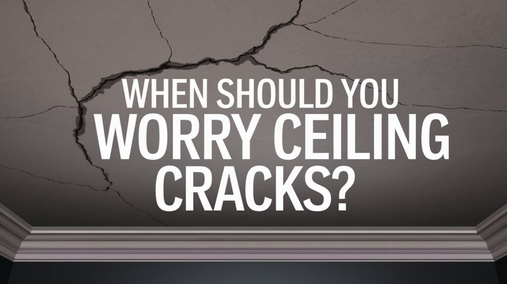 When Should You Worry About Ceiling Cracks? worry