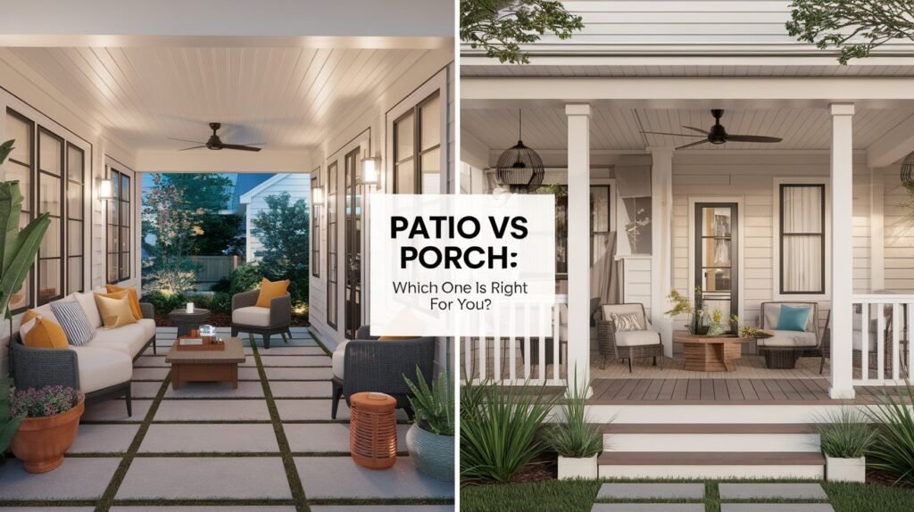 Patio vs Porch