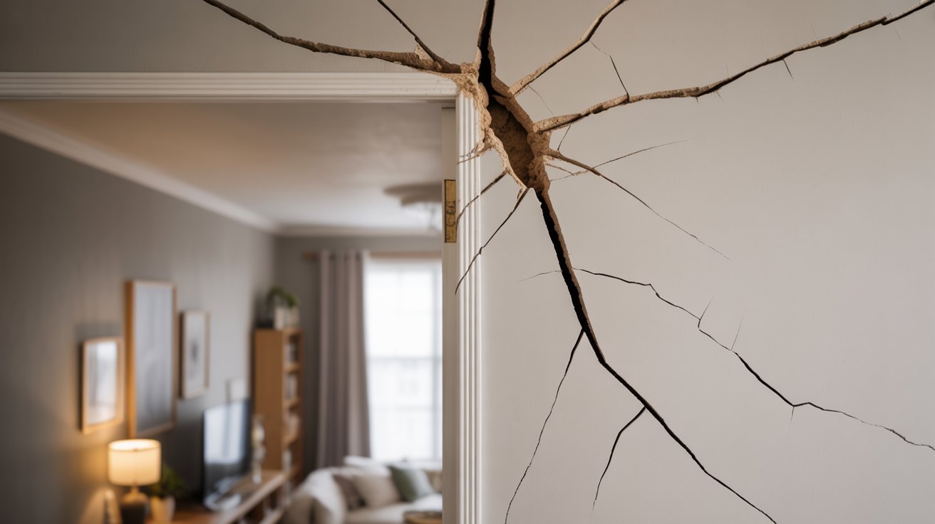 Diagonal Cracks in Drywall