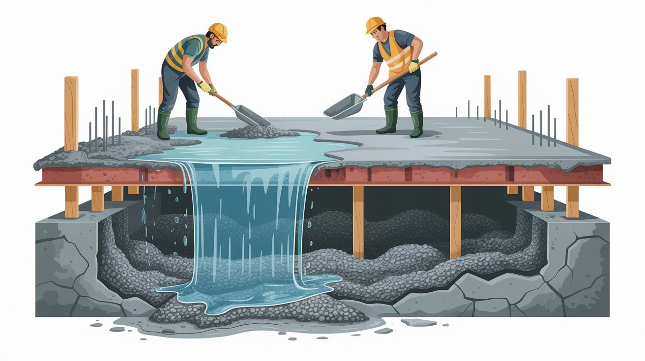 Excess Water in the Concrete Mix